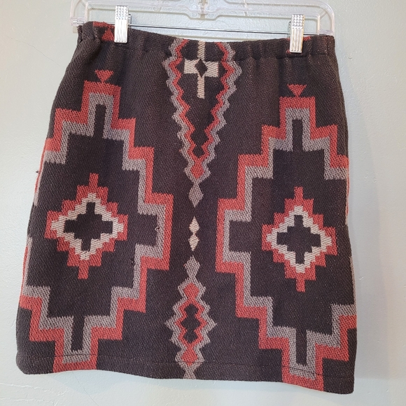 Double D Ranch Aztec Western Mini Skirt - Picture 2 of 10